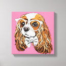 Search for cavalier king charles spaniel canvas prints Dog