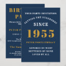 Search for 70th for him birthday invitations Blue