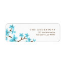Search for japanese cherry blossom return address labels Floral
