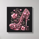 Search for high heels canvas prints Pink