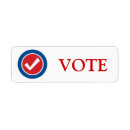 Search for vote return address labels White