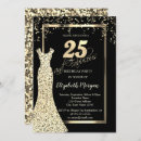 Search for 25th birthday invitations Black