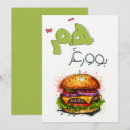 Search for funny hamburger invitations Food