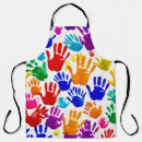 Search for handprint aprons Colourful