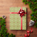 Search for green polka dot wrapping paper Red and green