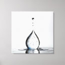 Search for drop canvas prints Water