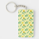 Search for tulip flowers key rings Yellow