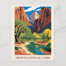 Search for utah postcards Zion national park
