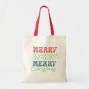 Search for reusable christmas tote bags Typography