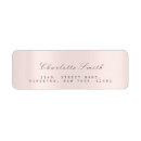 Search for faux rose gold return address labels Chic