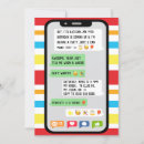 Search for cell phone birthday invitations Party
