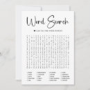 Search for word search invitations Minimalist
