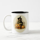 Search for vintage black cat mugs Halloween
