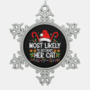 Search for feline christmas tree decorations Xmas