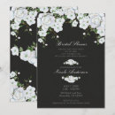 Search for white rose bridal shower invitations Elegant