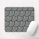 Search for circles mouse mats Black and white