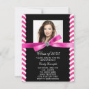 Search for chevron graduation invitations Pink