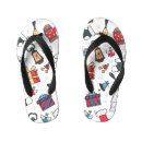 Search for christmas tree flipflops Illustration