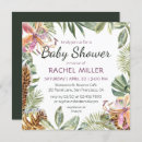 Search for tropical floral baby shower invitations Gender neutral