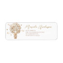 Search for teddy bear birthday return address labels Watercolor