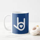 Search for i love you hand mugs Deaf