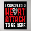 Search for heart attack posters Red
