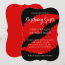 Search for red lipstick invitations Black