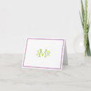 Search for lavender thank you cards Initials