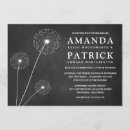 Search for dandelion wedding invitations Chalkboard