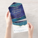 Search for geode wedding invitations Navy blue and gold