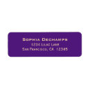 Search for lilac return address labels Violet