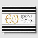 Search for 60th anniversary guest books Black and gold