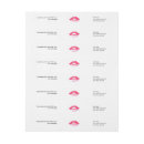 Search for lipstick kiss return address labels Kisses