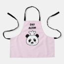Search for pink panda aprons Cartoon