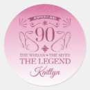 Search for 90th birthday party stickers Pink