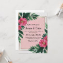 Search for hot pink wedding invitations Watercolor flower bouquet