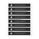 Search for add your logo return address labels Black and white