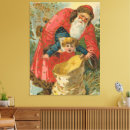 Search for vintage santa claus canvas prints Saint nicholas