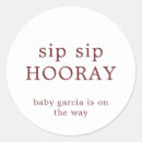 Search for hurrah stickers Baby shower