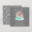 Search for baby is brewing tea invitations Watercolor floral