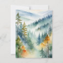 Search for watercolor forest postcards Mountain