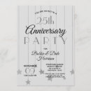 Search for 25th silver anniversary invitations Chic
