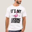 Search for flamingo birthday mens tshirts Pink