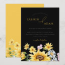Search for black and yellow wedding invitations Rustic