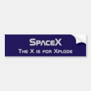 Search for x bumper stickers Space