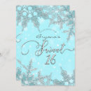 Search for snowflake sweet 16 invitations Sixteen