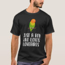 Search for lovebird tshirts Pets