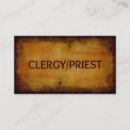 Search for clergy business cards Priest
