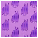 Search for purple cat fabric Kitty