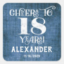 Search for 18th stickers Cheers to 18 years